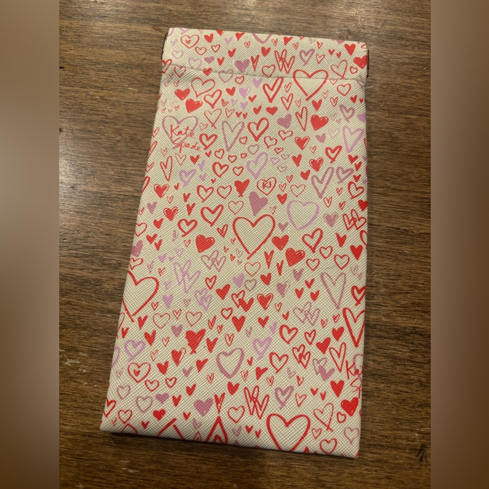 Kate Spade Heart Print Glasses Case, Brand New! - Picture 5 of 6